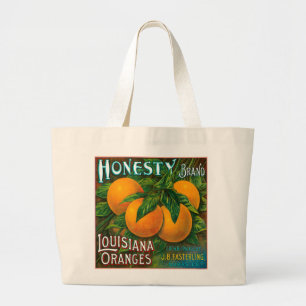 Bolso De Tela Gigante Honestidad Naranjas de Luisiana