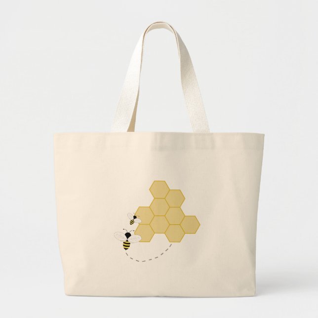 Bolso De Tela Gigante Honeycomb (Frente)