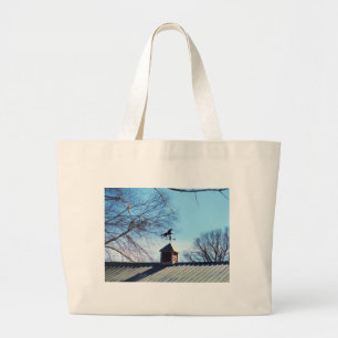 Bolso De Tela Gigante Horario Vane Blue Sky