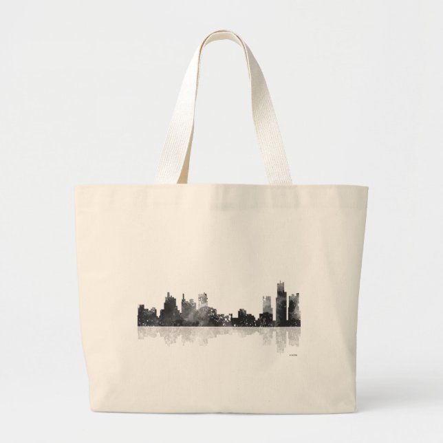 BOLSO DE TELA GIGANTE HORIZONTE DE DETROIT, MICHIGAN (Frente)