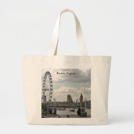 Bolso De Tela Gigante Horizonte de Londres Inglaterra, Big Ben, ojo de