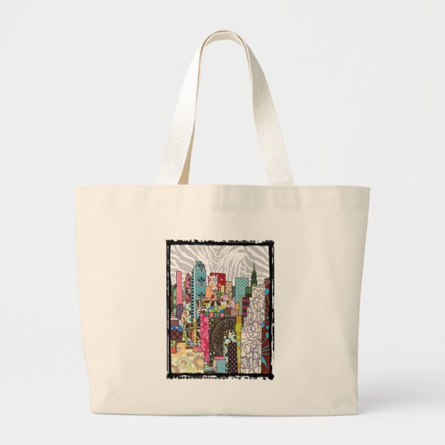 Bolso De Tela Gigante Horizonte de NYC (Frente)
