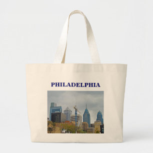 Bolso De Tela Gigante Horizonte de Philadelphia del paseo del río