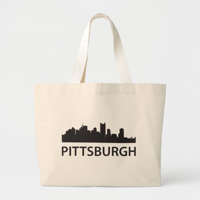 Bolso De Tela Gigante Horizonte de Pittsburgh (Frente)