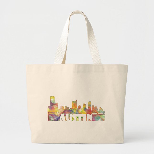 BOLSO DE TELA GIGANTE HORIZONTE MCLR2 DE AUSTIN TEJAS (Frente)