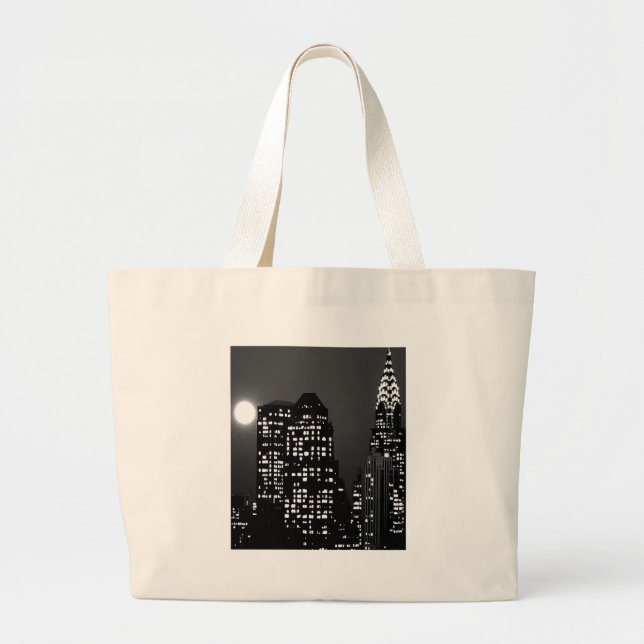 Bolso De Tela Gigante Horizontes de Manhattan (Frente)