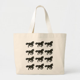 Bolso De Tela Gigante Horse Pattern Cosmic Bag