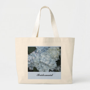 Bolso De Tela Gigante Hortensias Azul Claro - Damas de Honor