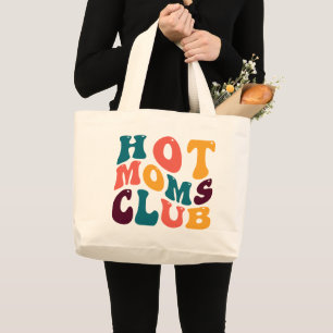 Bolso De Tela Gigante Hot Moms Club Souvenir Retro Style Groovy