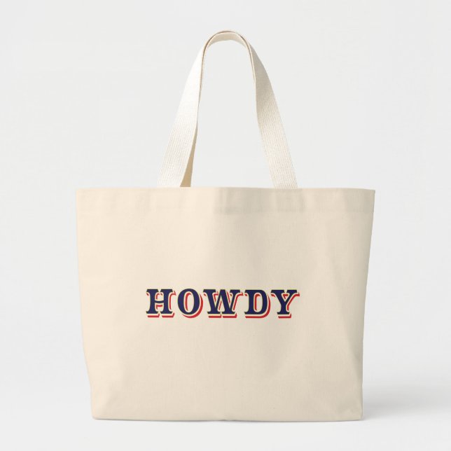 Bolso De Tela Gigante Howdy (Frente)