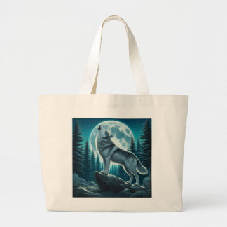 Bolso De Tela Gigante Howling Wolf