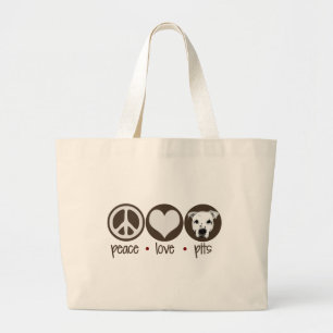 Bolso De Tela Gigante Hoyos del amor de la paz