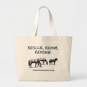 Bolso De Tela Gigante HPF Rescate, rehabilitación, rehogar Jumbo Bag
