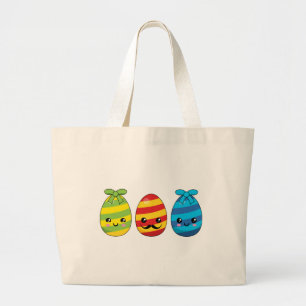 Bolso De Tela Gigante Huevos de Pascua de Kawaii con cintas