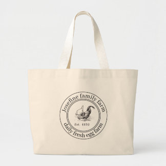 Bolso De Tela Gigante Huevos Frescos De Granja Gallinero Rústico Campo