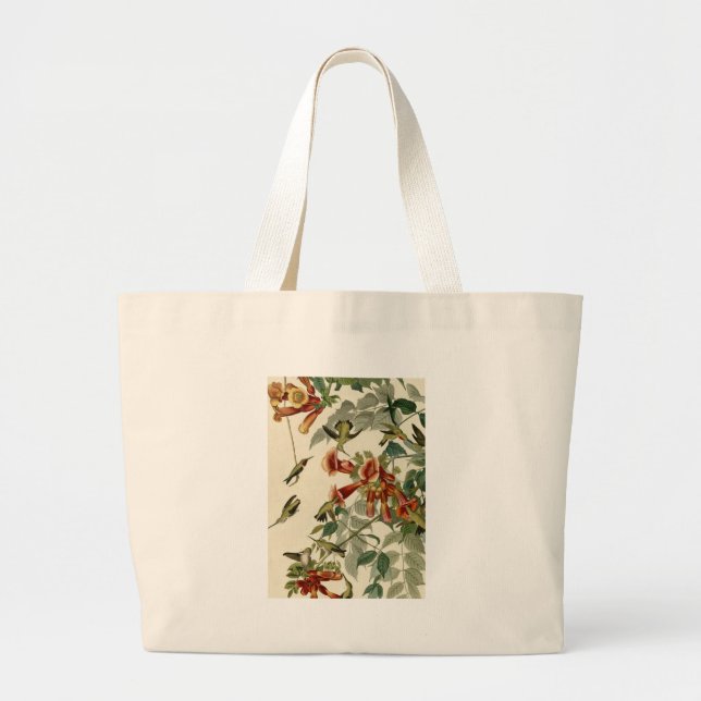 Bolso De Tela Gigante Hummingbird Ruby Throated Audubon (Frente)