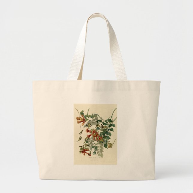 Bolso De Tela Gigante Hummingbird Ruby Throated Audubon (Frente)