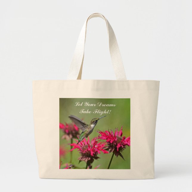 Bolso De Tela Gigante Hummingbird Tote Bag (Frente)