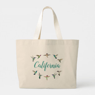 Bolso De Tela Gigante Hummingbirds de California