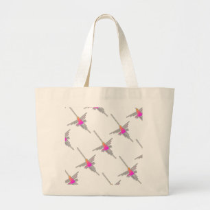 Bolso De Tela Gigante Hummingbirds de líneas de Nazca - Versión en mosai