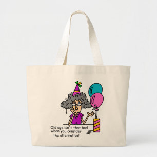 Bolso De Tela Gigante Humor alternativo de cumpleaños