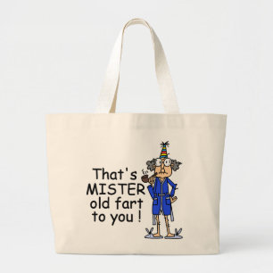 Bolso De Tela Gigante Humor de cumpleaños de Mister Old Fart
