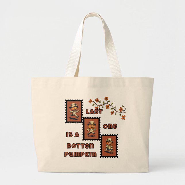 Bolso De Tela Gigante Humor de Halloween Jack o lantern (Frente)