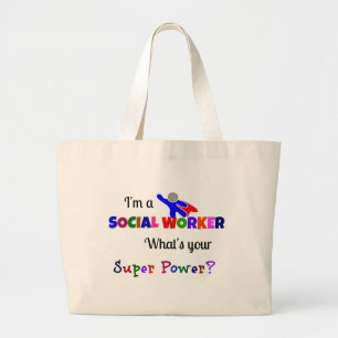 Bolso De Tela Gigante Humor de trabajador social