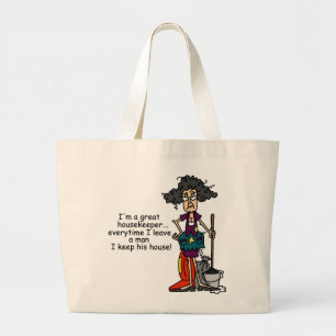 Bolso De Tela Gigante Humor del ama de casa