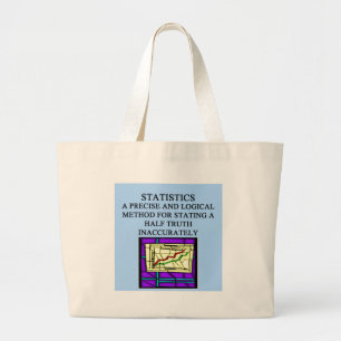 Bolso De Tela Gigante Humor del estadístico de las ESTADÍSTICAS