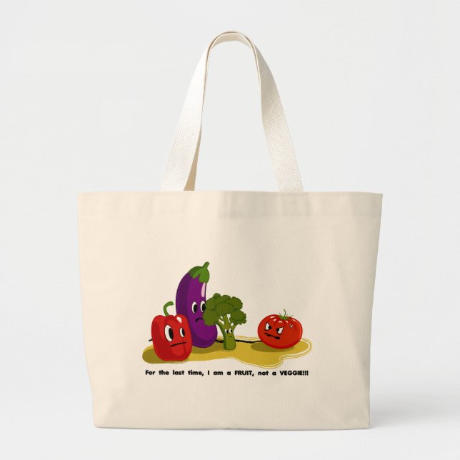 Bolso De Tela Gigante Humor del tomate (Frente)