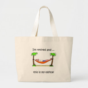 Bolso De Tela Gigante Humor divertido del retiro