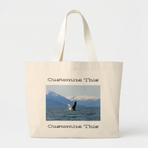 Bolso De Tela Gigante Humpback en la superficie; Personalizable