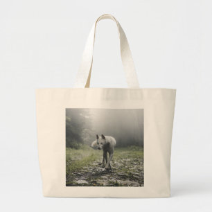 Bolso De Tela Gigante Husky Siberiano Blanco