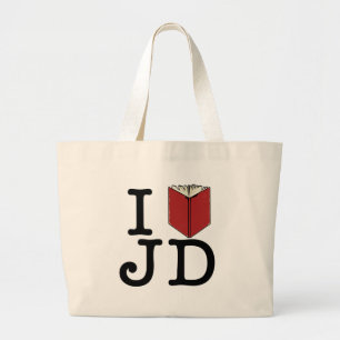 Bolso De Tela Gigante I corazón JD