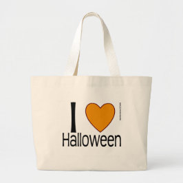 Bolso De Tela Gigante I Heart Halloween