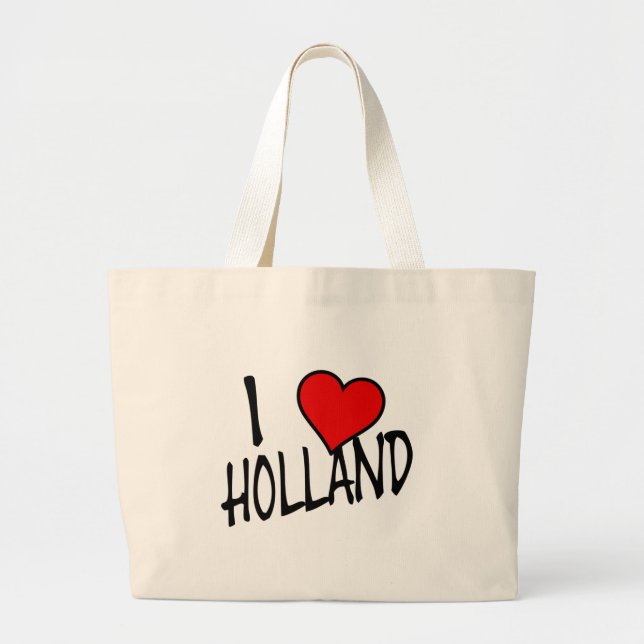 Bolso De Tela Gigante I Heart Holland bk jtcnt (Frente)