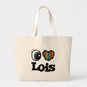Bolso De Tela Gigante I Heart (Love) Lois
