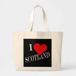 Bolso De Tela Gigante I Heart Scotland con jtcnt