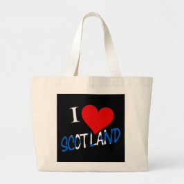Bolso De Tela Gigante I Heart Scotland overlay junt