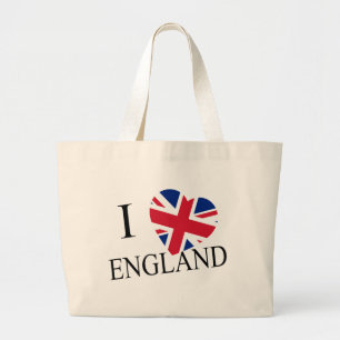 Bolso De Tela Gigante I Heartflag England bk jtcnt