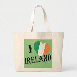 Bolso De Tela Gigante I Heartflag Ireland bk jtcnt