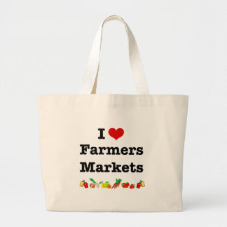 Bolso De Tela Gigante I mercados de los granjeros del corazón