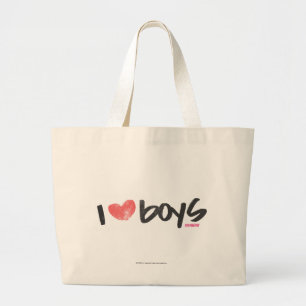 Bolso De Tela Gigante I rosa de los muchachos del corazón