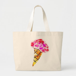 Bolso De Tela Gigante Ice Cream Cone