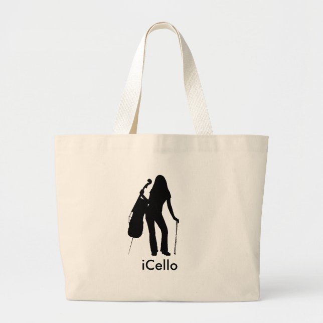 Bolso De Tela Gigante iCello Totebag (Frente)