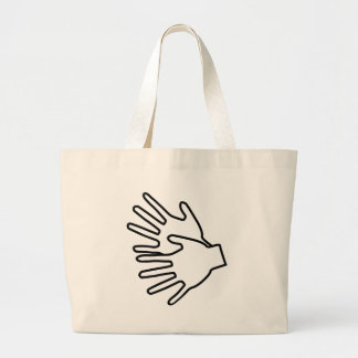 Bolso De Tela Gigante icono del lenguaje de signos