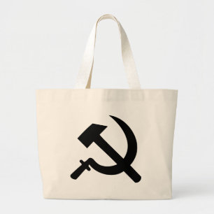 Bolso De Tela Gigante icono del martillo y de la hoz