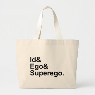 Bolso De Tela Gigante Id. Ego Superego  Tres partes del Psiche