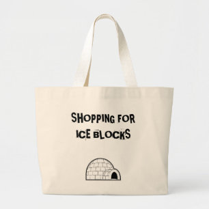 Bolso De Tela Gigante iglú 1, BLOQUES de FORICE QUE HACEN COMPRAS